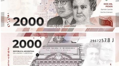 A mediados de año, comenzará a circular el billete de 2000 pesos