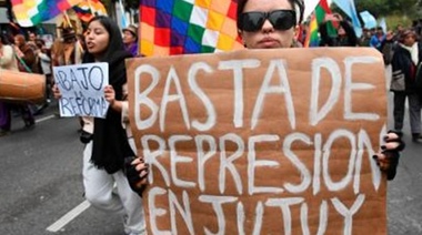 Las dos CTA y sectores de CGT marchan a la Casa de la provincia de Jujuy tras la violenta represión