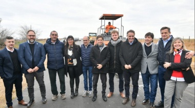 Kicillof inauguró la obra de suministro de gas natural en Pirovano