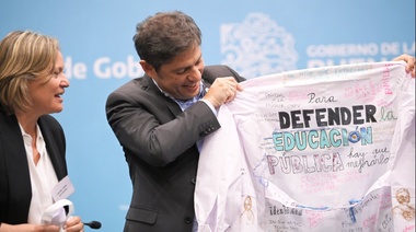 Kicillof anunció un proyecto para establecer la obligatoriedad de la educación desde los tres años
