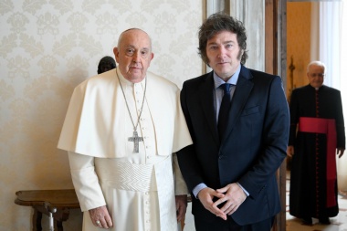 Milei se reunió una hora con el papa Francisco en el Vaticano
