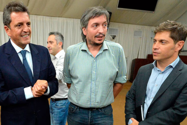 Kicillof, Massa y Máximo acordaron presentar a los candidatos más "competitivos"