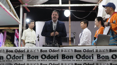 Pablo Elías participó de la edición 2026 del Bon Odori en Colonia Urquiza