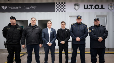 Kicillof inauguró una nueva base de la UTOI en Florencio Varela